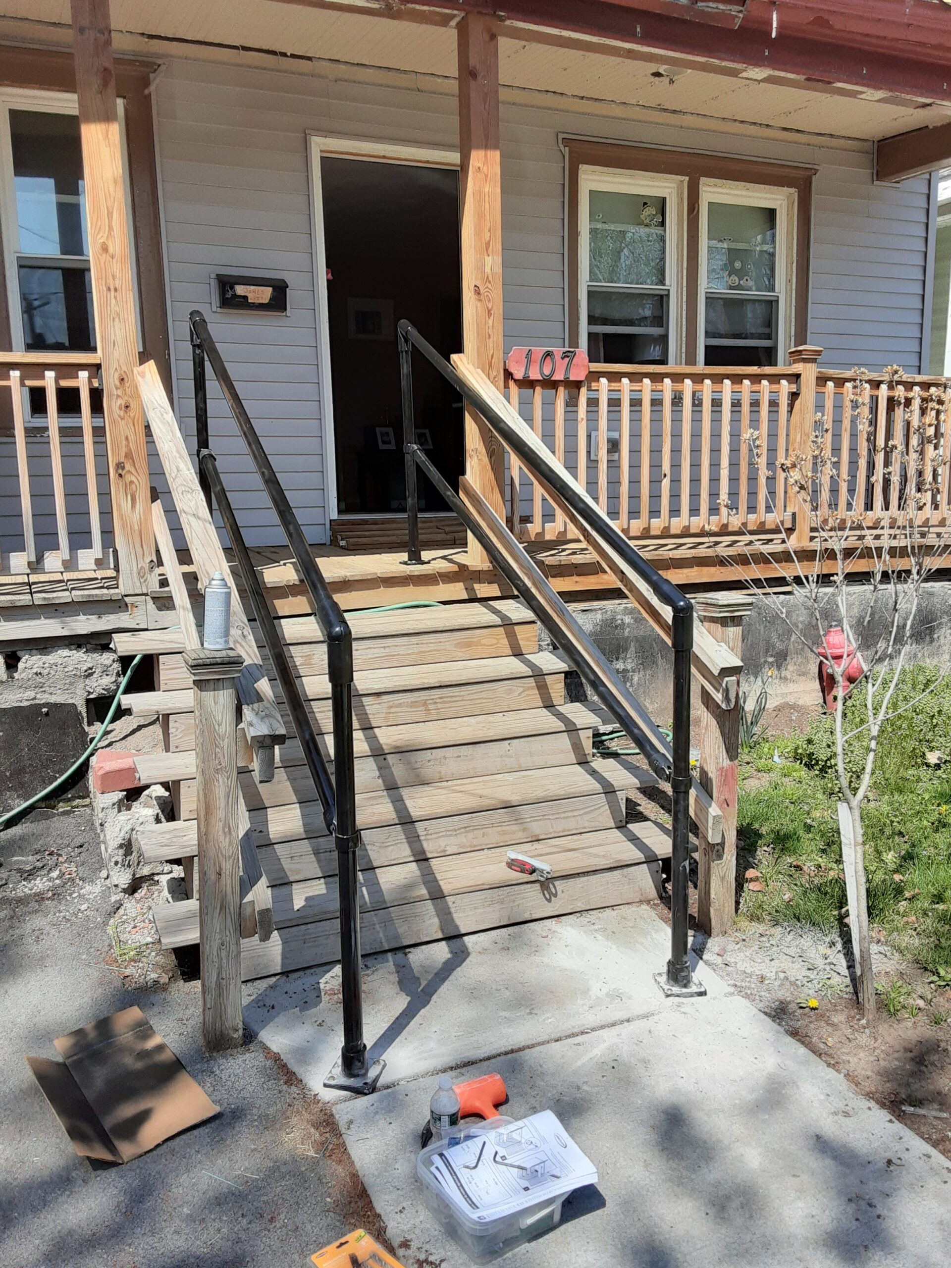 A New Shed and Railings